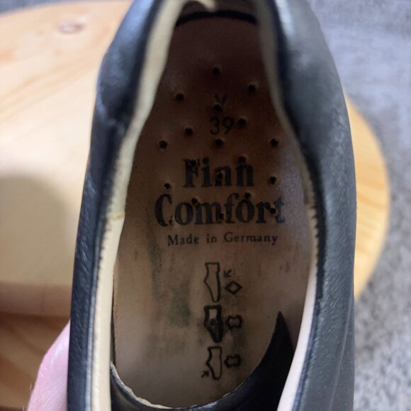 Finn Comfort Shoes Cusco Oxford Womens Size 8 Leather Black Made in Germany - Picture 7 of 8